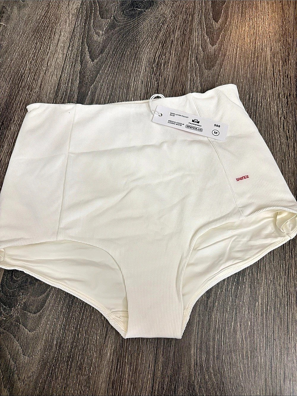 Spencer Pocket Brief White Size Medium NWT